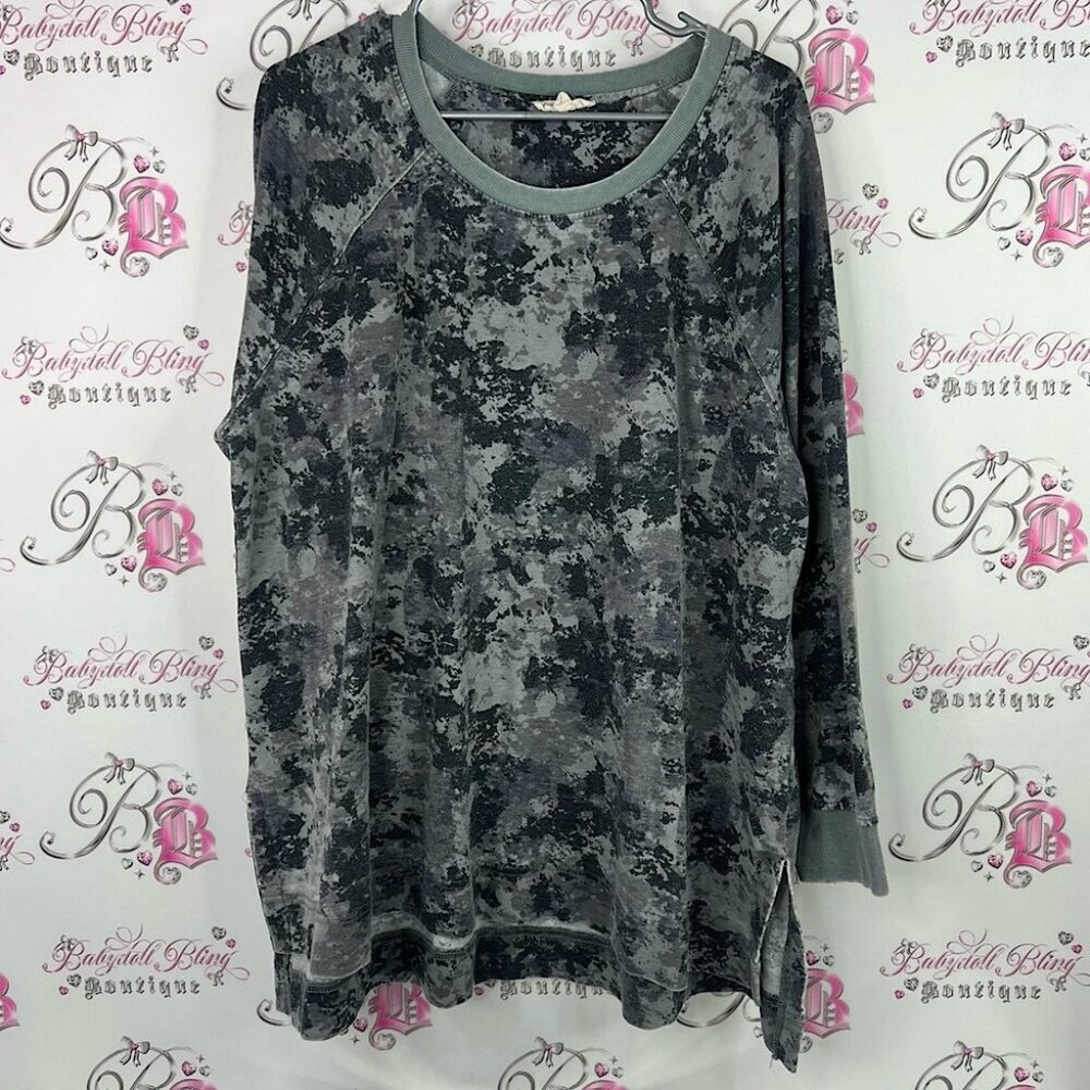 Jane and delancey long dress top long sleeves Camouflage Women's Top